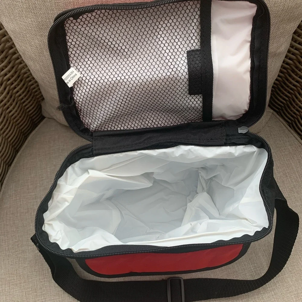 NEW Sports Authority Lunchbox: Red/Black, White Signature Logo, 10x8x6 inches - Picture 5 of 5